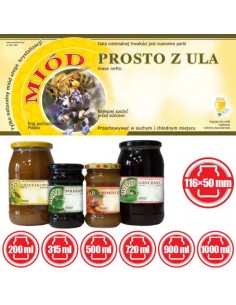 ETYKIETY NA MI&Oacute;D PROSTO Z ULA 116X50 &ndash; 100 SZT. 2