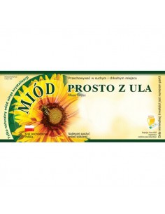 ETYKIETY NA MI&Oacute;D PROSTO Z ULA 116X50 &ndash; 100 SZT.