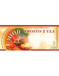 ETYKIETY NA MI&Oacute;D PROSTO Z ULA 116X50 &ndash; 100 SZT.
