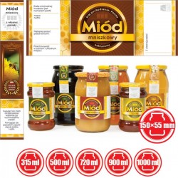 ETYKIETY Z BANDEROLĄ NA MIÓD MNISZKOWY – 100 SZT. 2