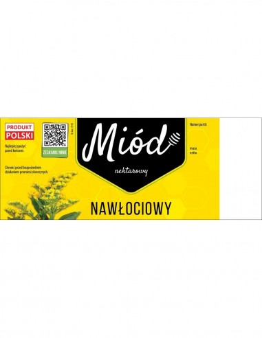 ETYKIETY NA MI&Oacute;D NAWŁOCIOWY 154X60 (DUŻE) &ndash; 100...
