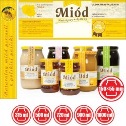 ETYKIETY Z BANDEROLĄ NA MIÓD MNISZKOWY – 100 SZT. 2