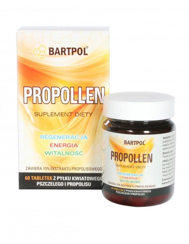 PROPOLLEN TABLETKI Z PYŁKIEM I PROPOLISEM - 60...