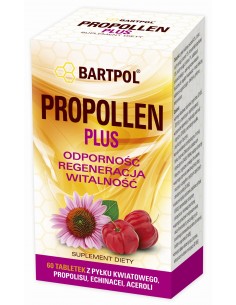 PROPOLLEN PLUS TABLETKI Z PYŁKIEM I PROPOLISEM - 60 TAB.
