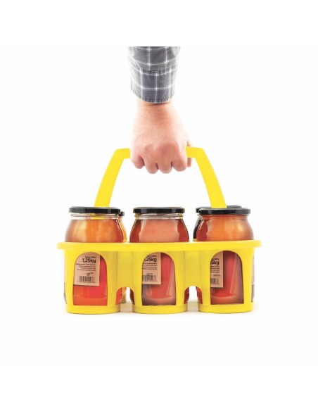 KOBIAŁKA DO TRANSPORTU - NA SŁOIKI Z MIODEM - Ż&Oacute;ŁTA