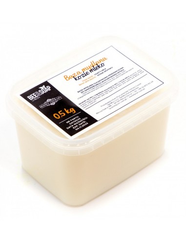 BAZA GLICERYNOWA, MYDLANA 500G - KOZIE MLEKO