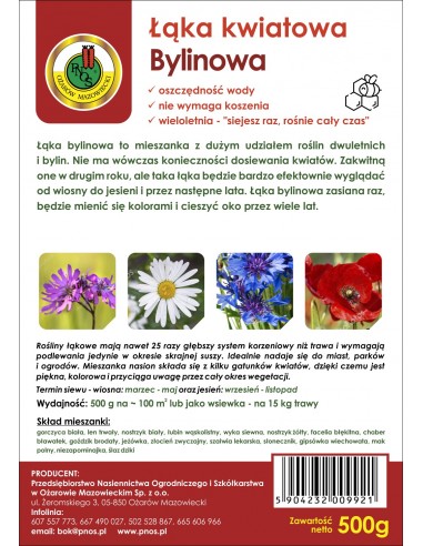 NASIONA - ŁĄKA KWIATOWA BYLINOWA 500G