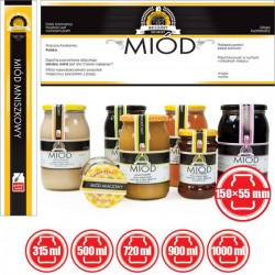 ETYKIETY Z BANDEROLĄ NA MIÓD MNISZKOWY – 100 SZT. 2