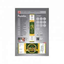 ETYKIETY Z BANDEROLĄ NA MIÓD ZE SPADZI IGLASTEJ – 100 SZT. 2