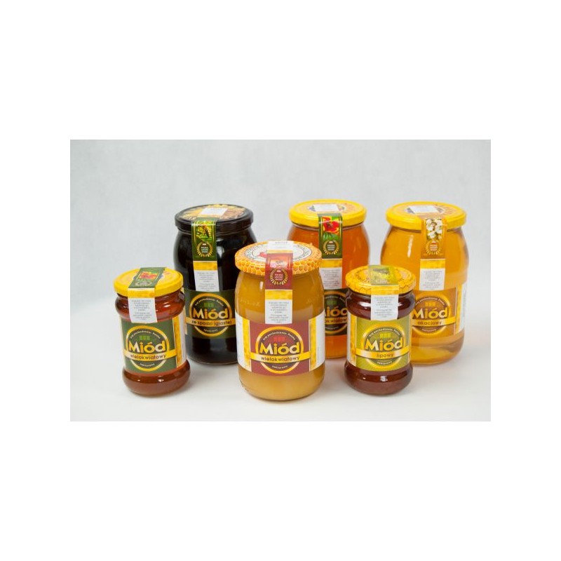 ETYKIETY Z BANDEROLĄ NA MI&Oacute;D WIELOKWIATOWY &ndash;...