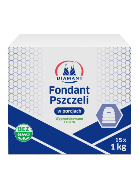 DIAMANT &ndash; Ciasto Fondant do Podkarmiania Pszcz&oacute;ł 15 x 1 kg, Karton