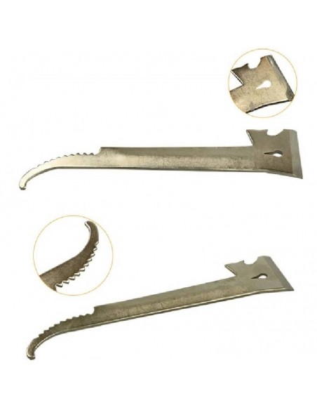 DŁUTO - NIERDZEWNE ZĄBKOWANE - Z OTWIERACZEM