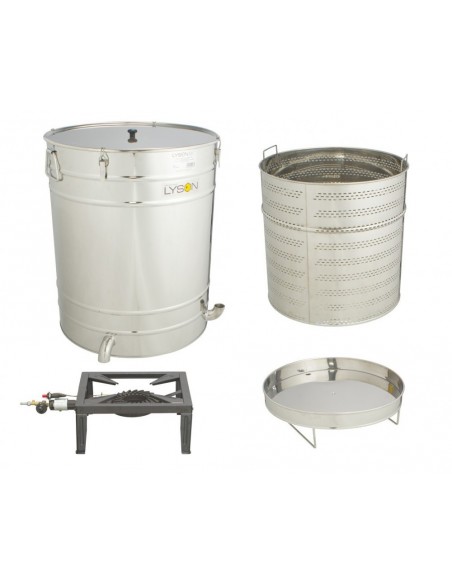 TOPIARKA DO WOSKU Z ODSTOJNIKA 100L + PALNIK GAZOWY