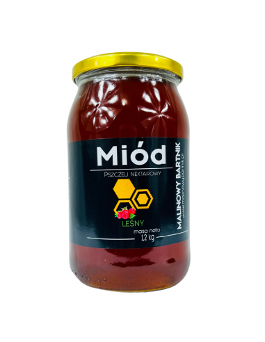 MI&Oacute;D LEŚNY - MALINOWY BARTNIK - 1,2 KG