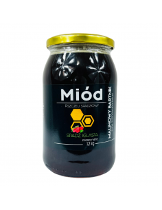 MIÓD ZE SPADZI IGLASTEJ - MALINOWY BARTNIK - 1,2 KG