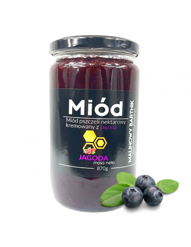 MI&Oacute;D WIELOKWIATOWY Z JAGODAMI - MALINOWY...