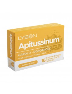 APITUSSINUM - PASTYLKI NA GARDŁO - PROPOLIS, PYŁEK