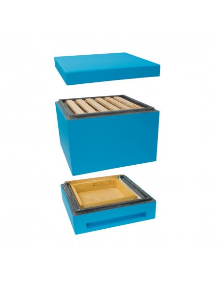 MINI UL, STYROPIANOWY (DENNICA Z SZUFLADĄ, KORPUS, DASZEK) - MALOWANY