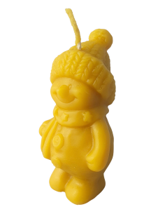 ŚWIECZKA - BAŁWAN W CZAPCE - WYS. 10 CM 2