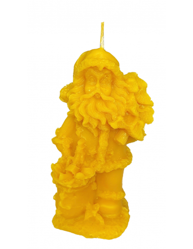 ŚWIECZKA - MIKOŁAJ Z CHOINKĄ - WYS. 12,5 CM