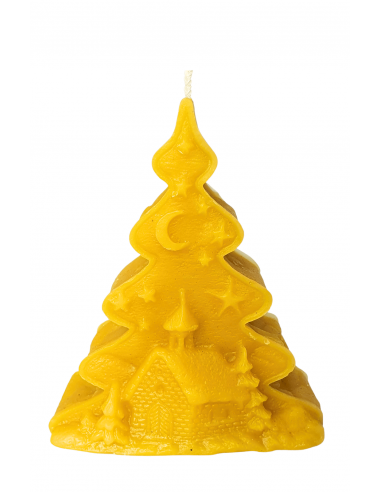 ŚWIECZKA - CHOINKA Z KOŚCIOŁEM - WYS. 11,5 CM